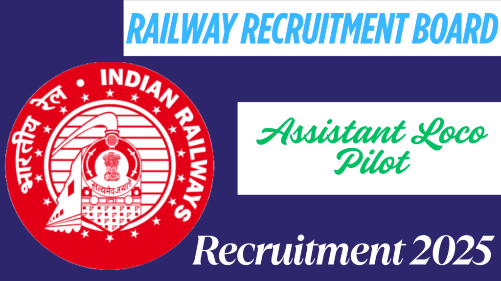 RRB Assistant Loco Pilot recruitment 2025